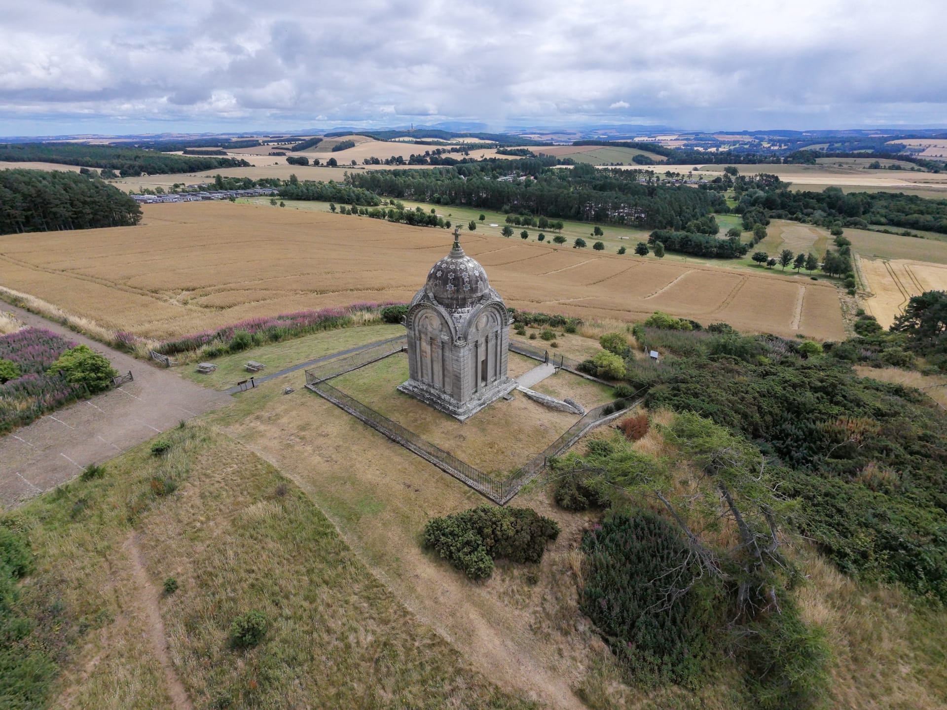 The Architecture of Ascent: Aerial Perspectives on the Monteath Mausoleum
